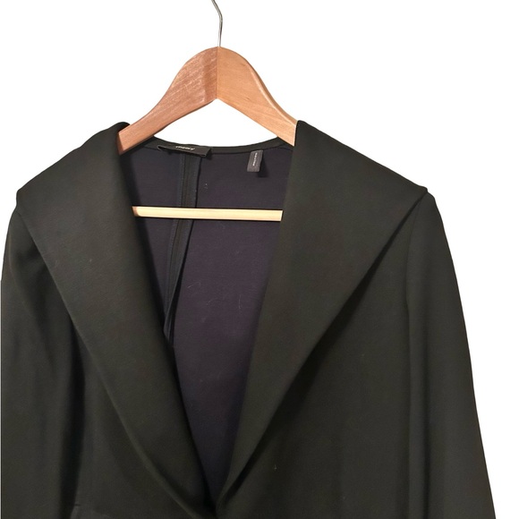 Theory Black Drape Drawstring Blazer Jacket Size Small - Picture 6 of 9